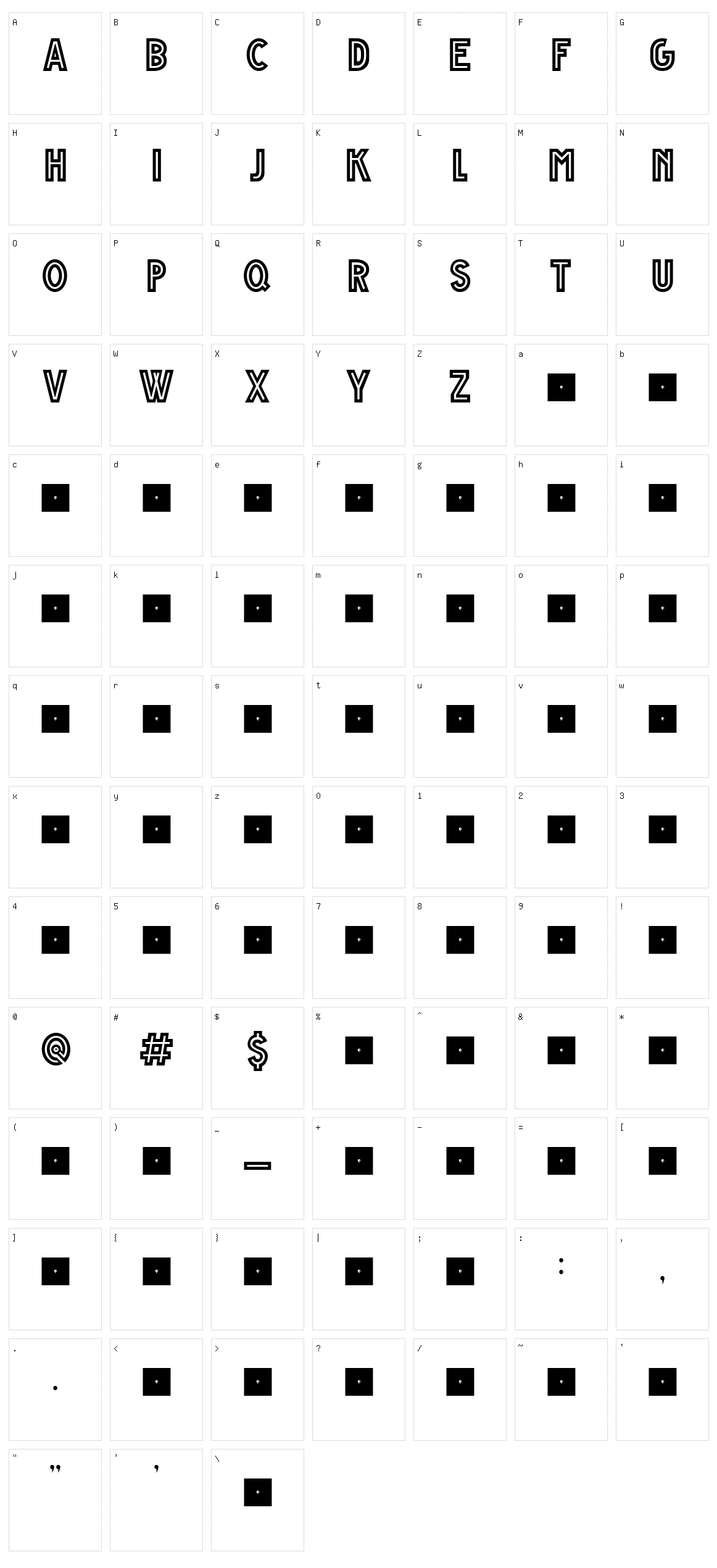 Grande Andretti Character Set