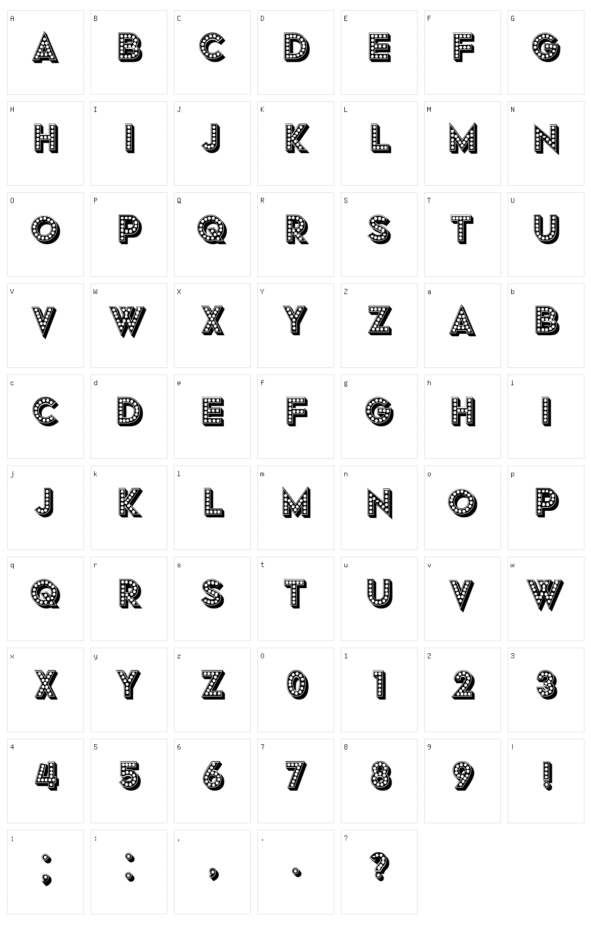 Grotto Character Set