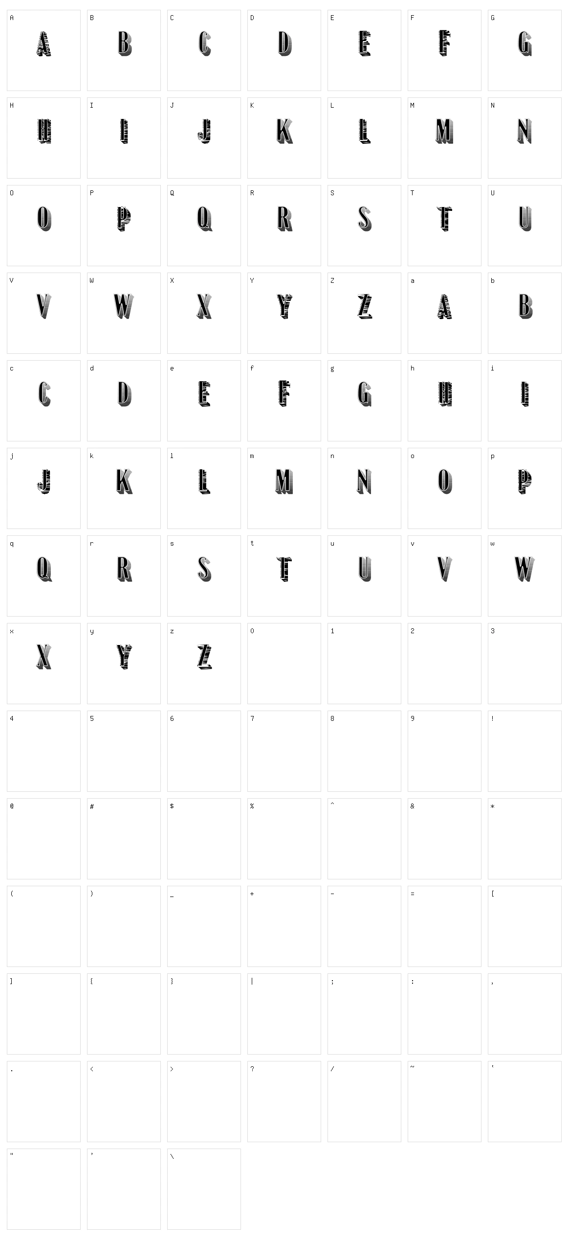 Halogen Character Set
