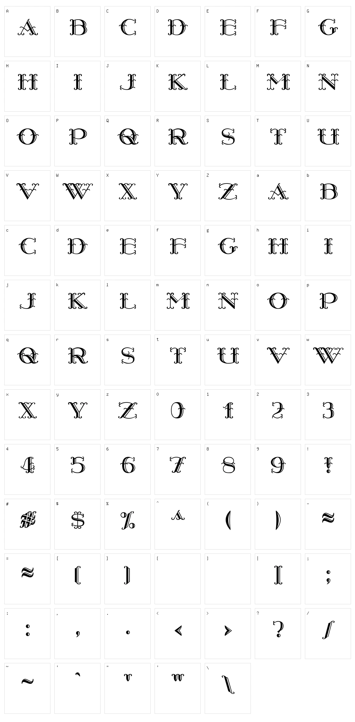 Harry Piel Character Set