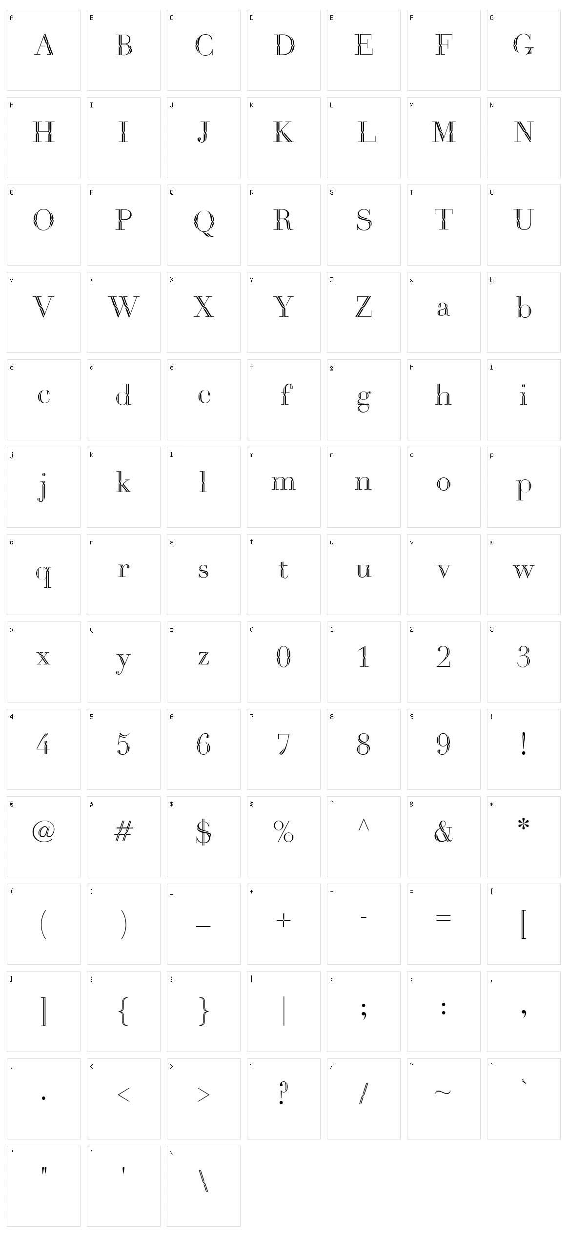 Havana Harbor 1889 Character Set
