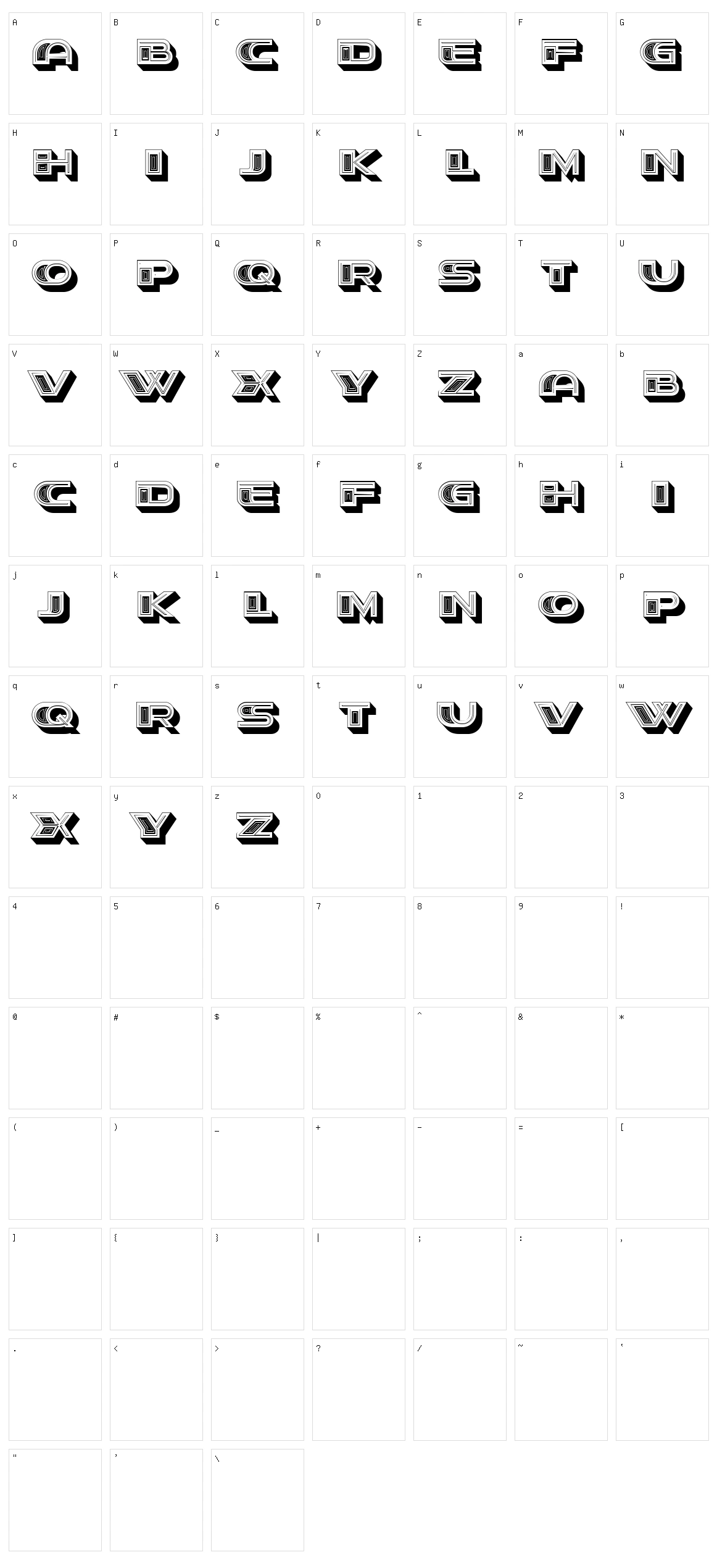Headway Character Set