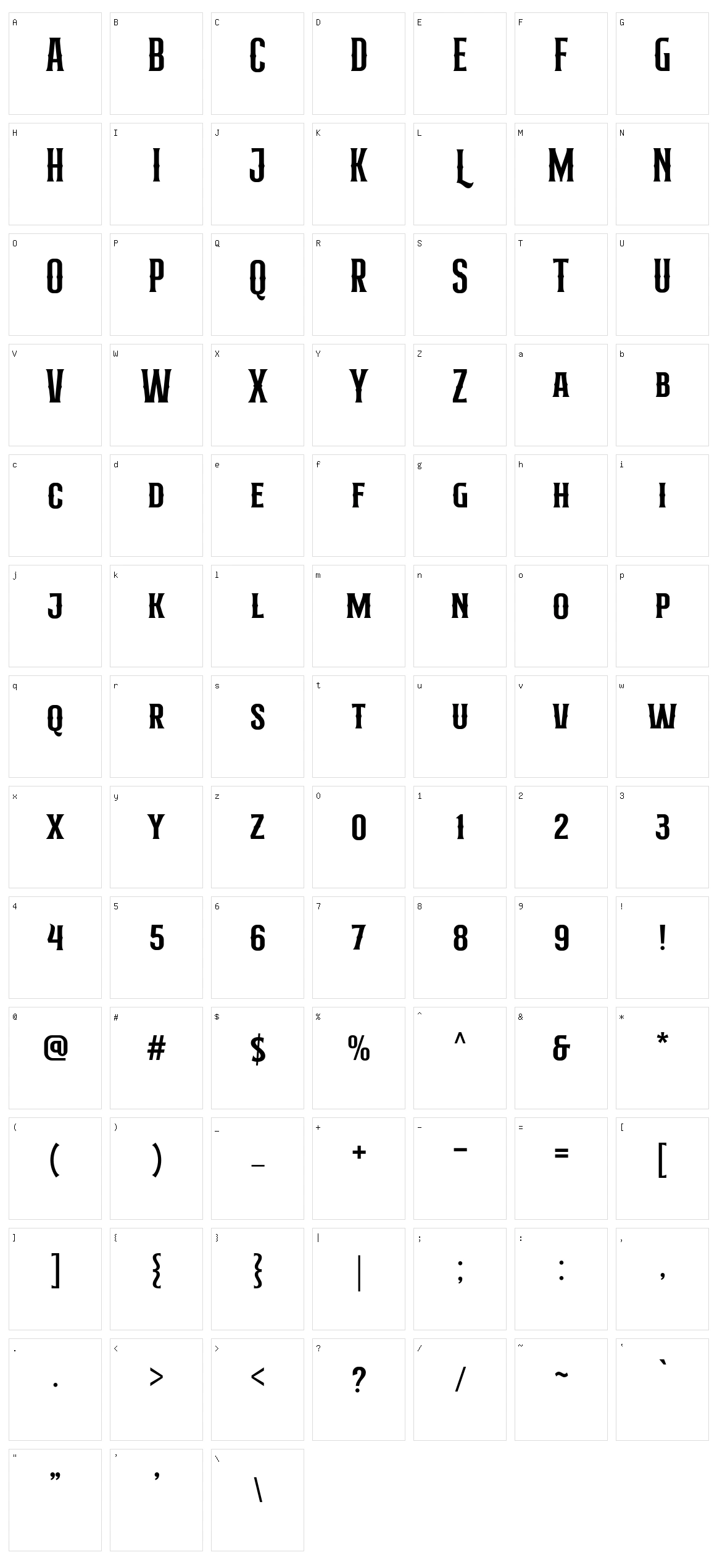 Hermona Character Set