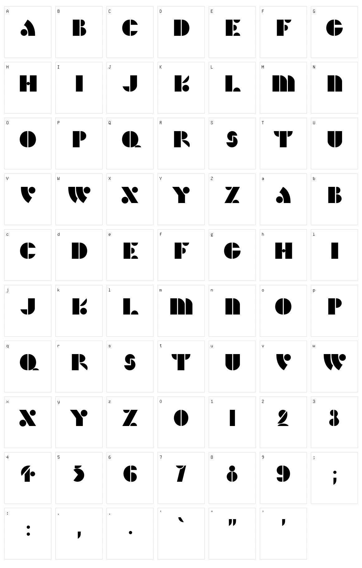 HFF Hunts Deco Character Set