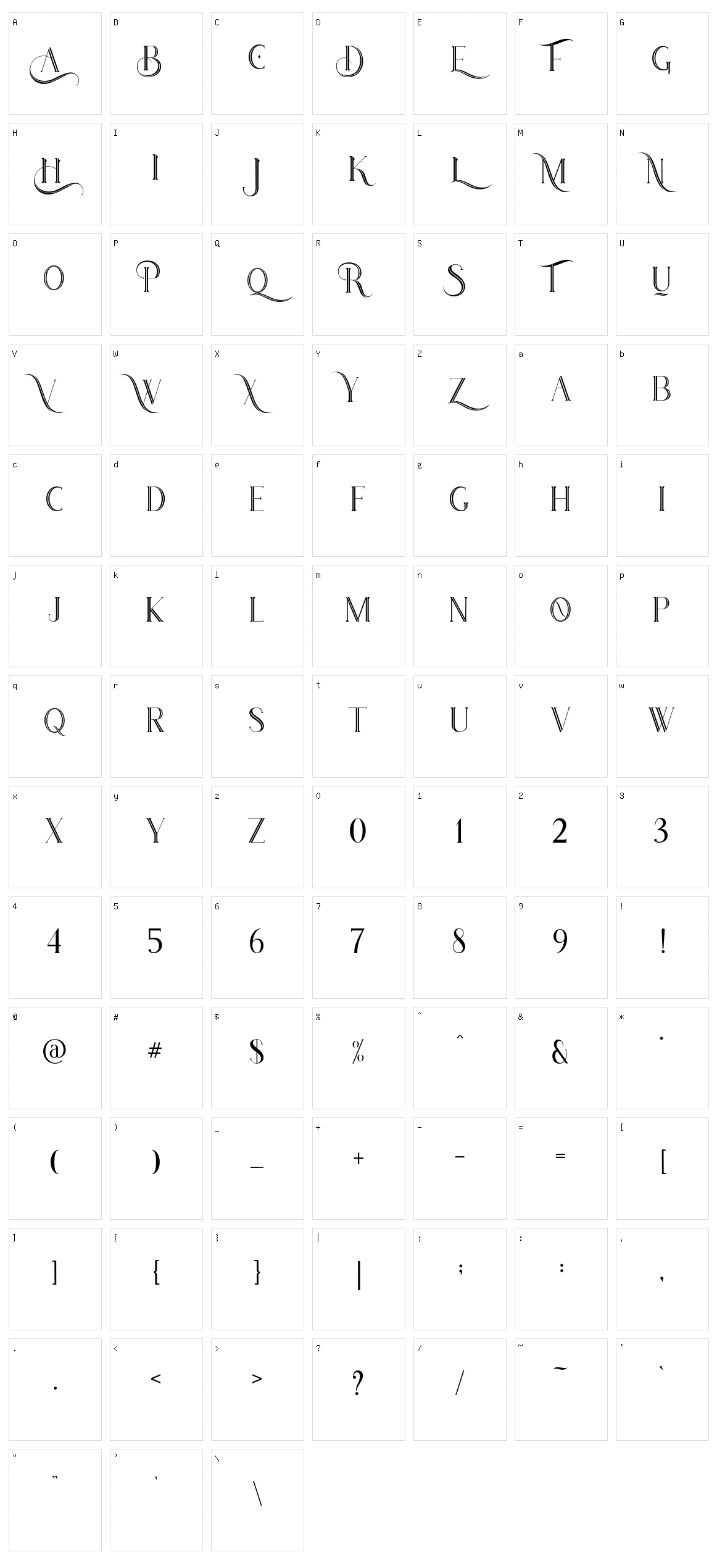 Houston Character Set