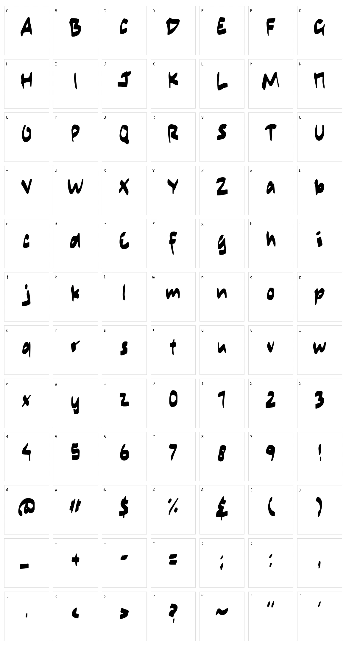 Hot Potato Character Set