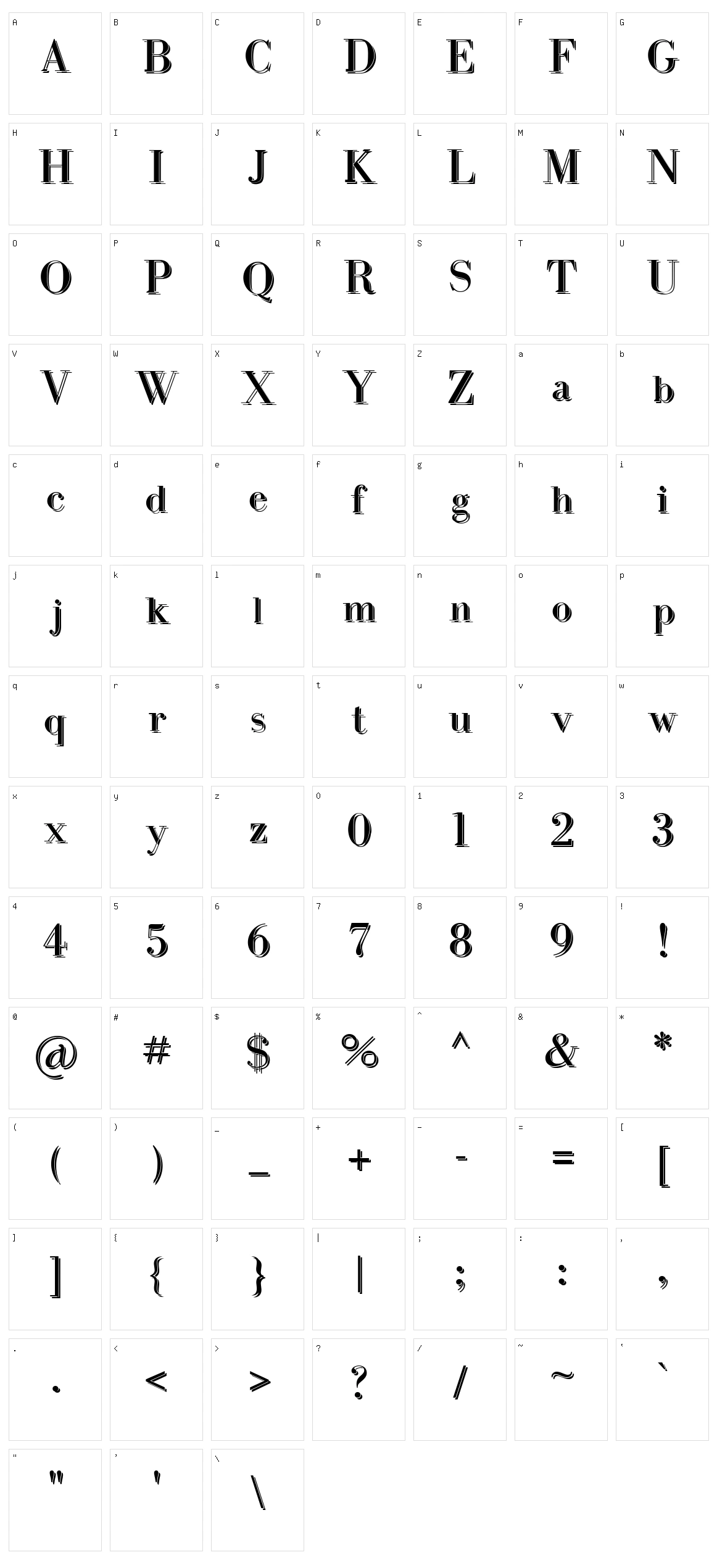 Intellecta Bodoned Two Character Set