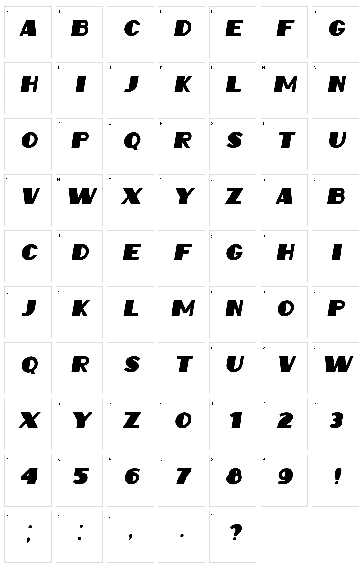 Intransitive Character Set