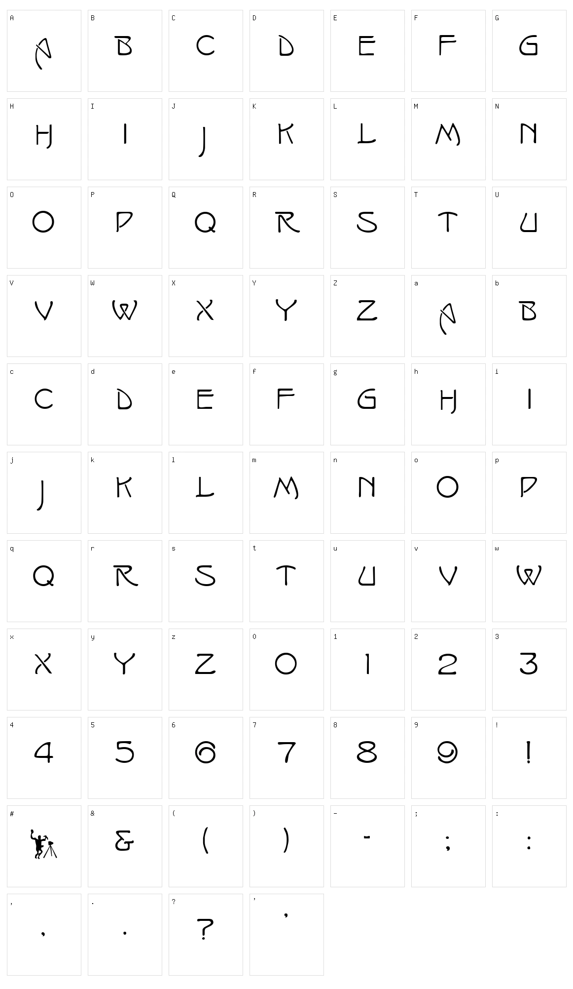 Isadora Character Set