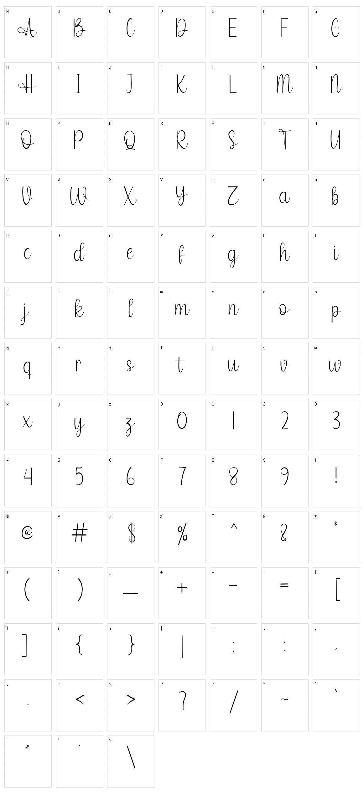 Vacation Character Set