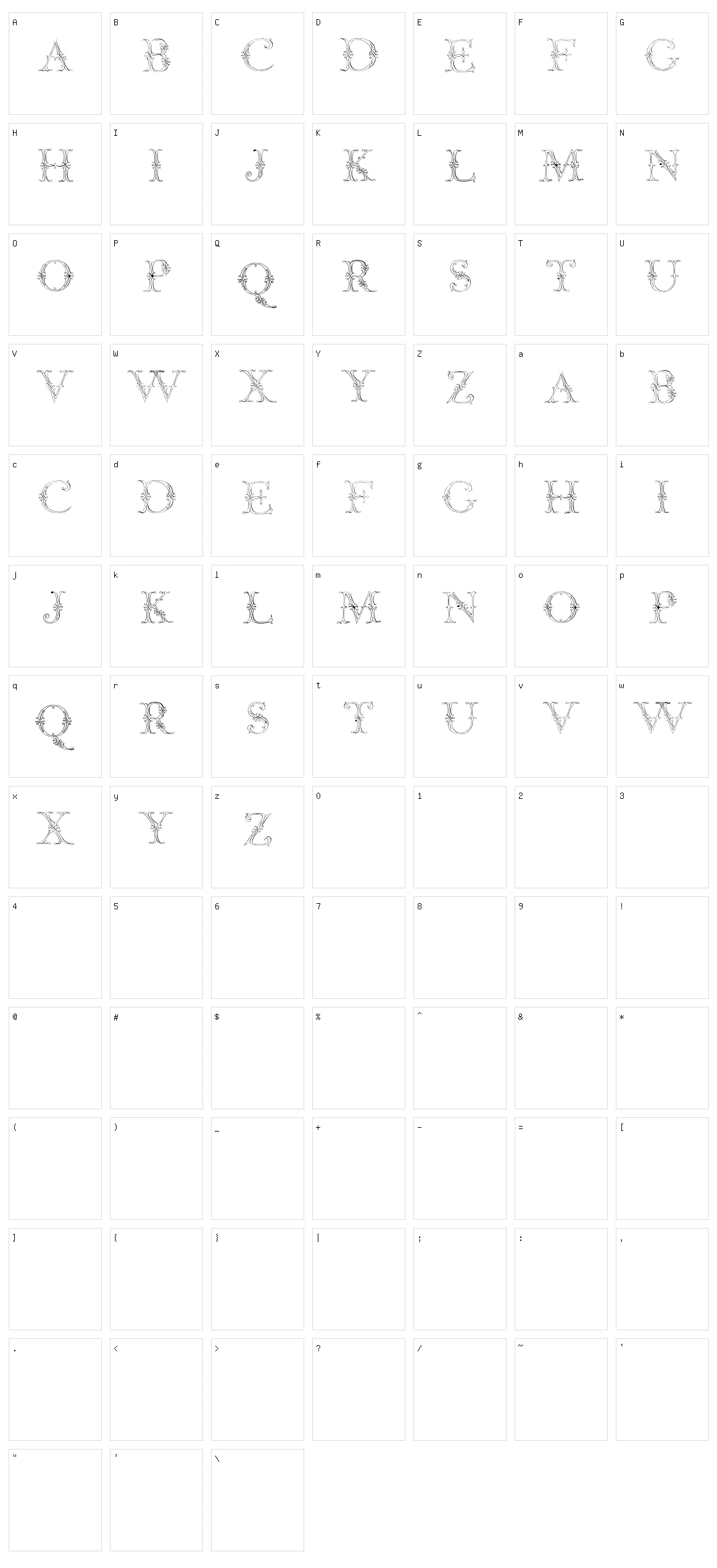 Jaggard Two Character Set