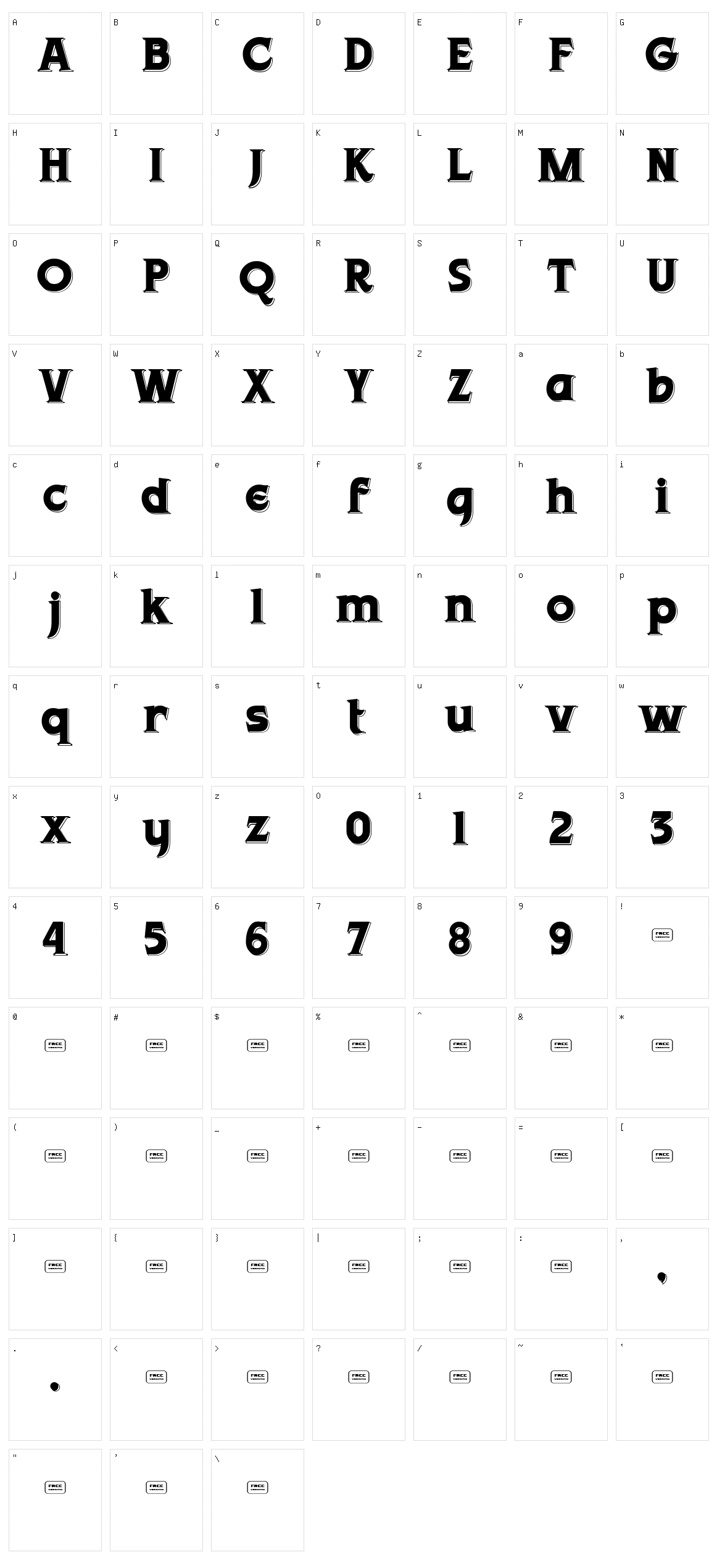 Javanica Character Set