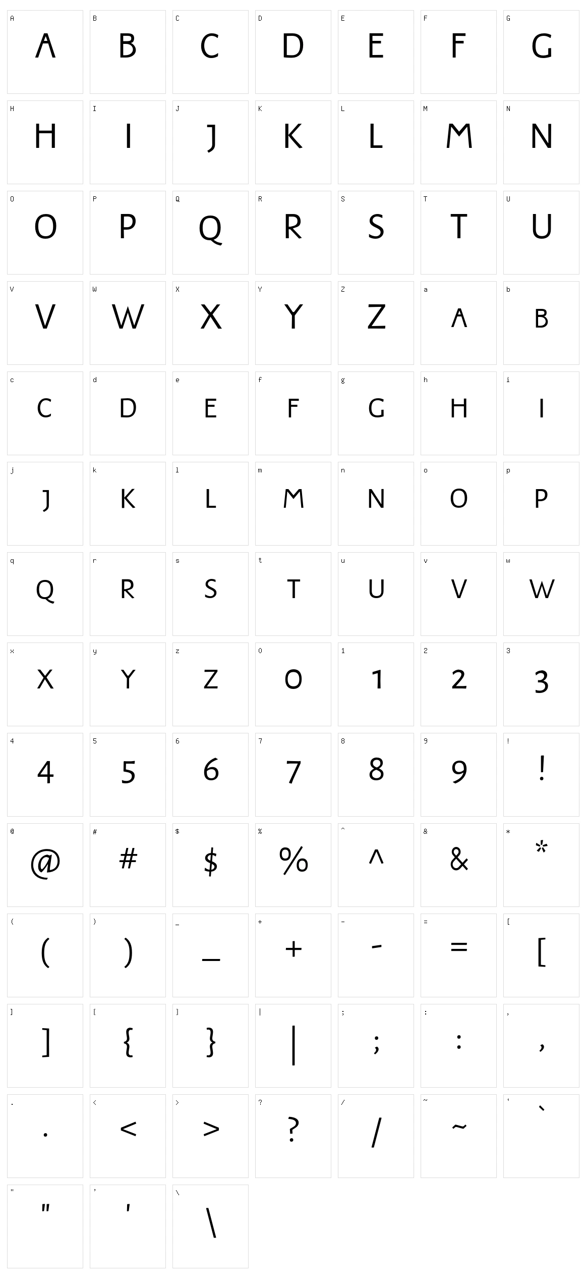 JMH Harry Dickson Subs Character Set