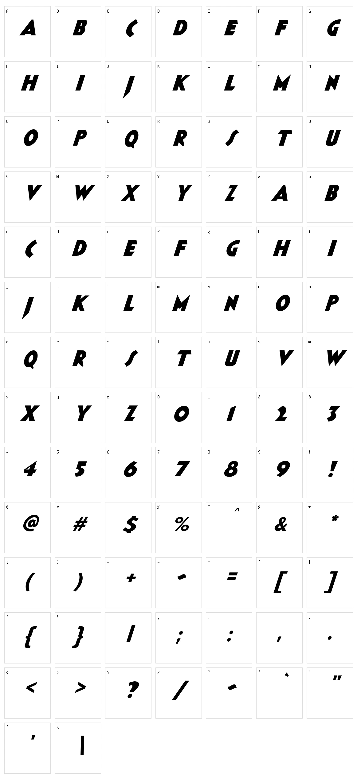 JMH Rocambole Character Set