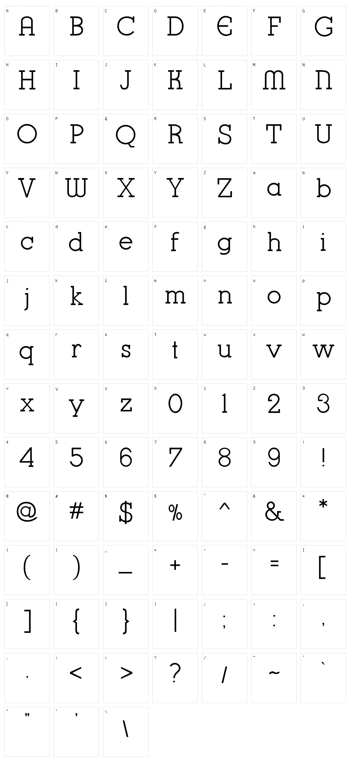 K22 Karnak Deco Character Set