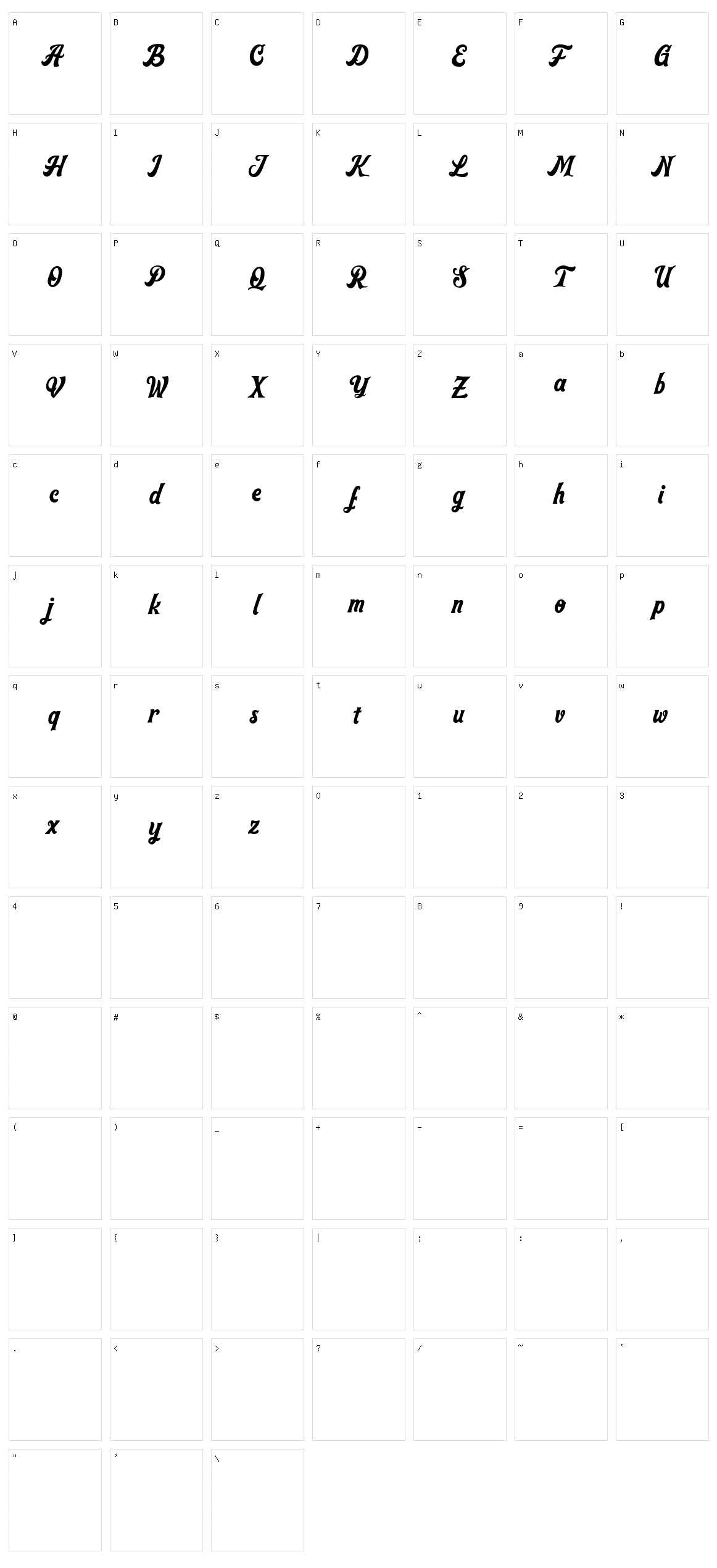 Kingslaw Character Set