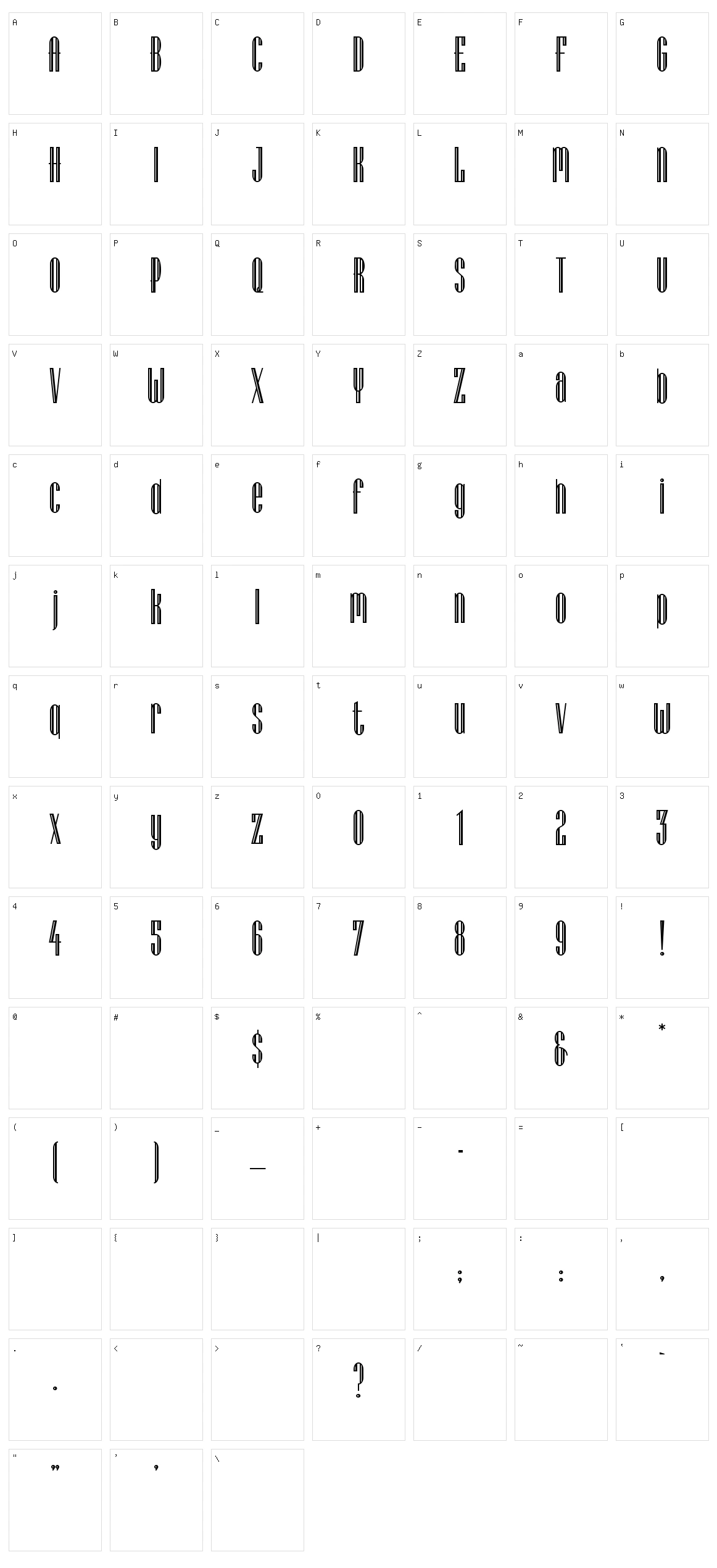 Lagniappe Inline Character Set