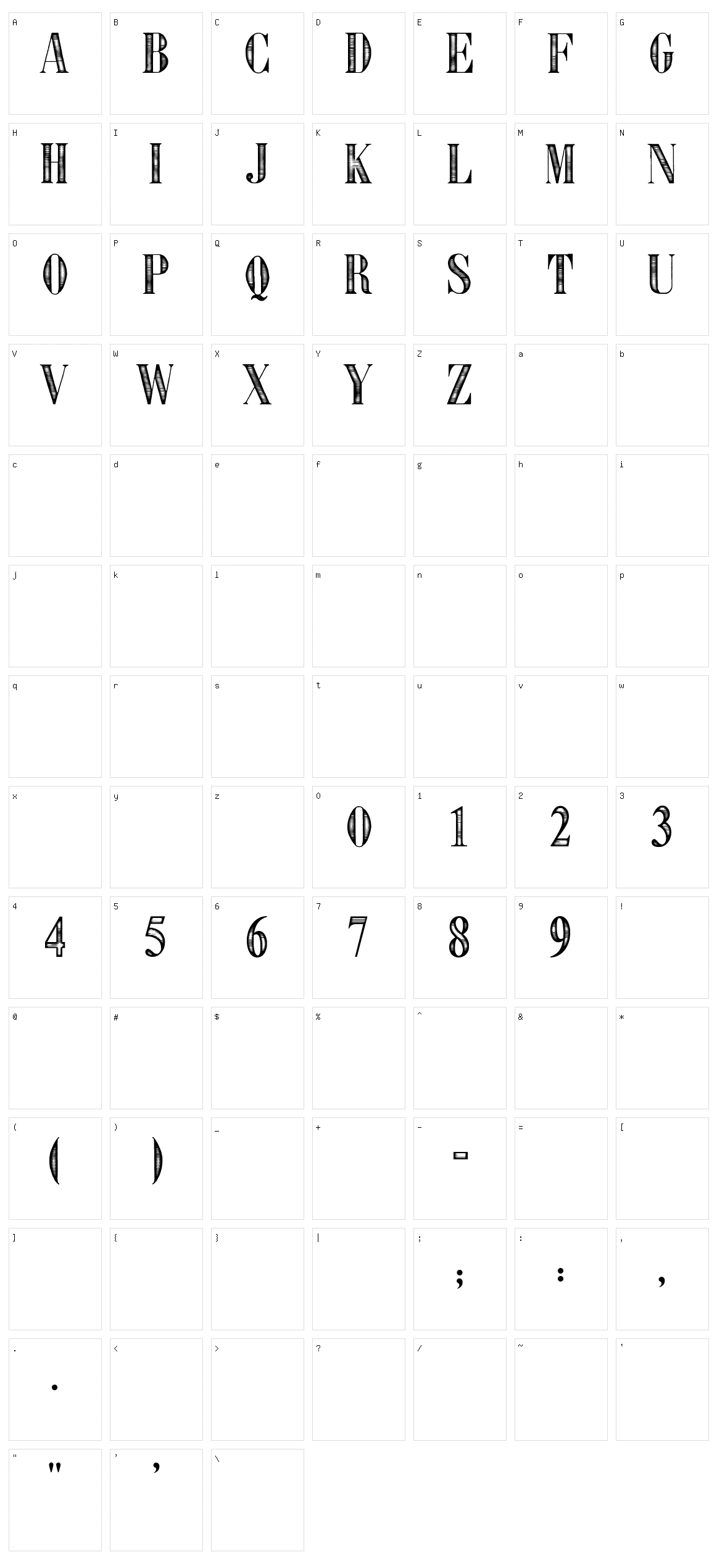 Libre Expression Character Set