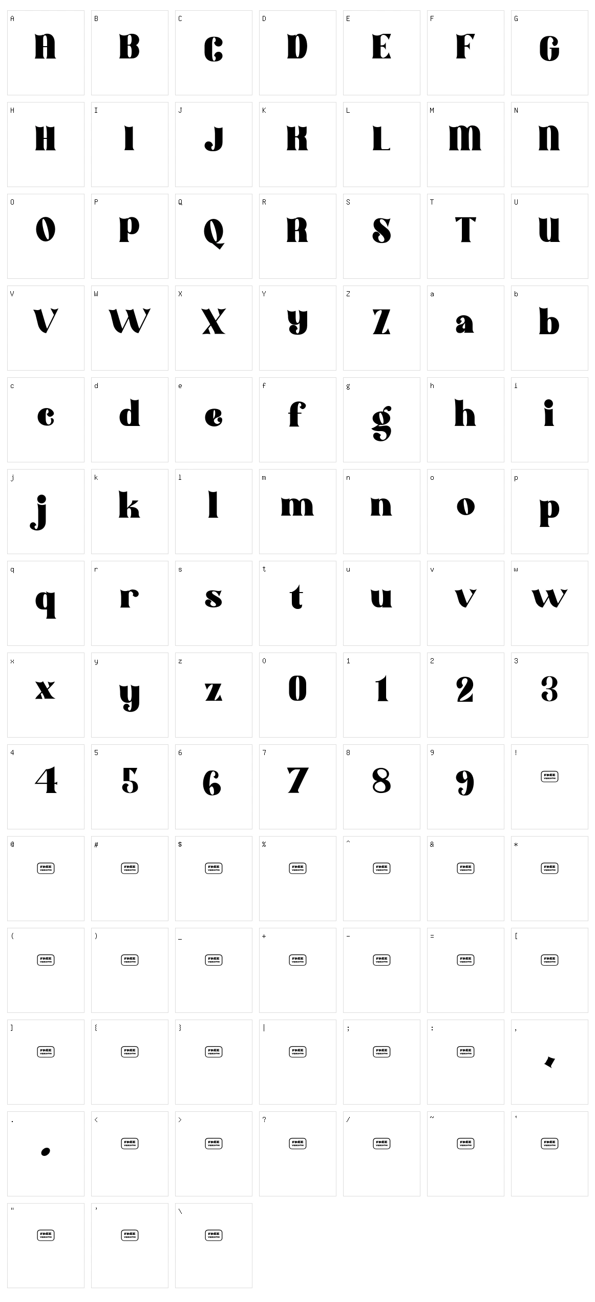 Likevibe Character Set