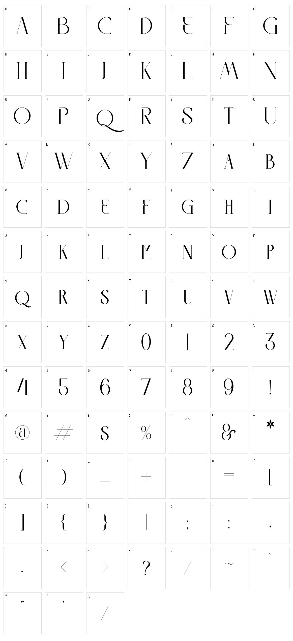 Literacy Character Set