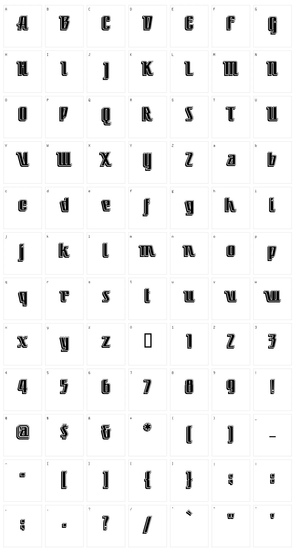 Little Deuce Coupe Character Set