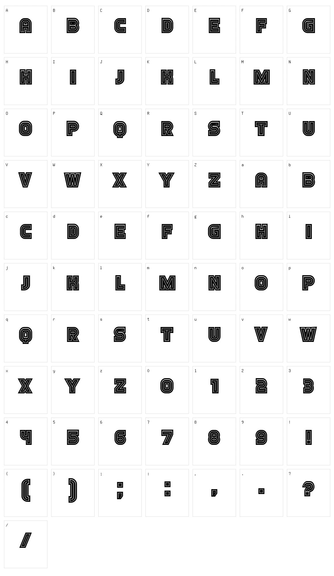 Look Character Set