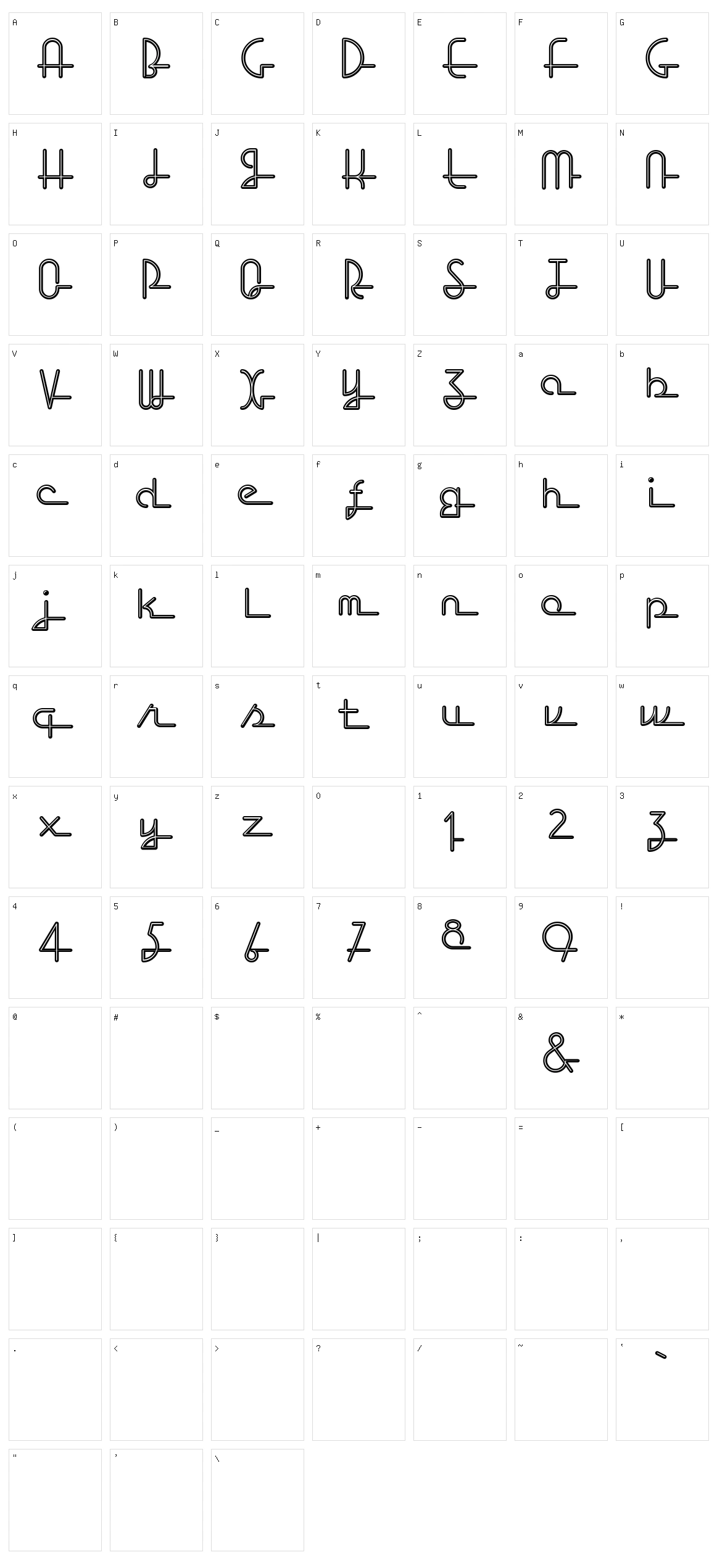 Lost Wages Character Set