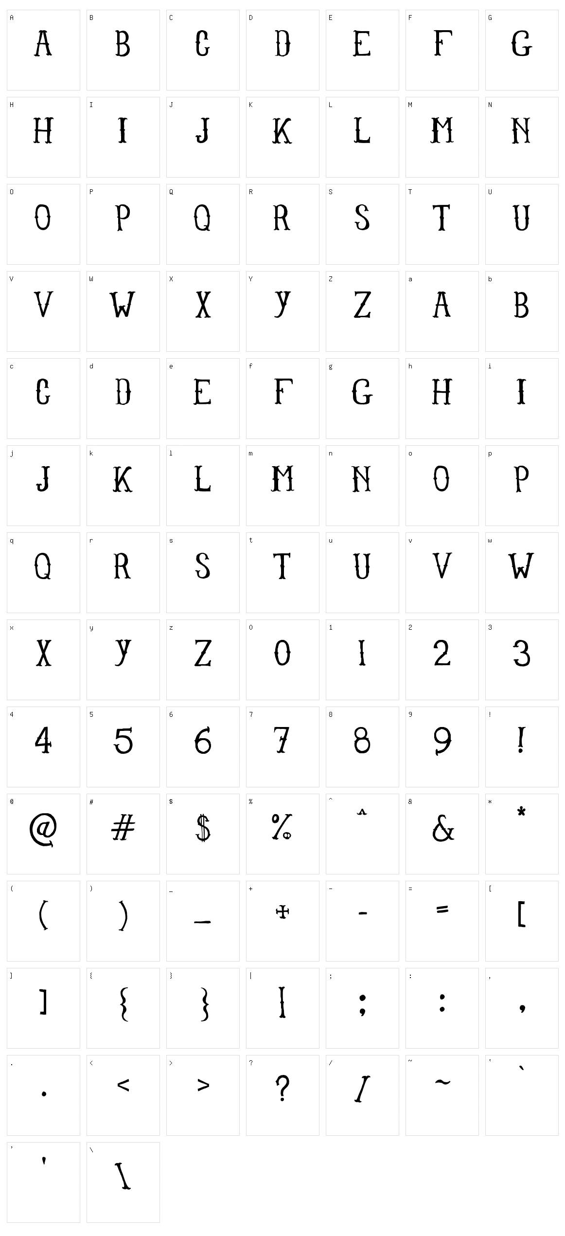 Lullaby Character Set