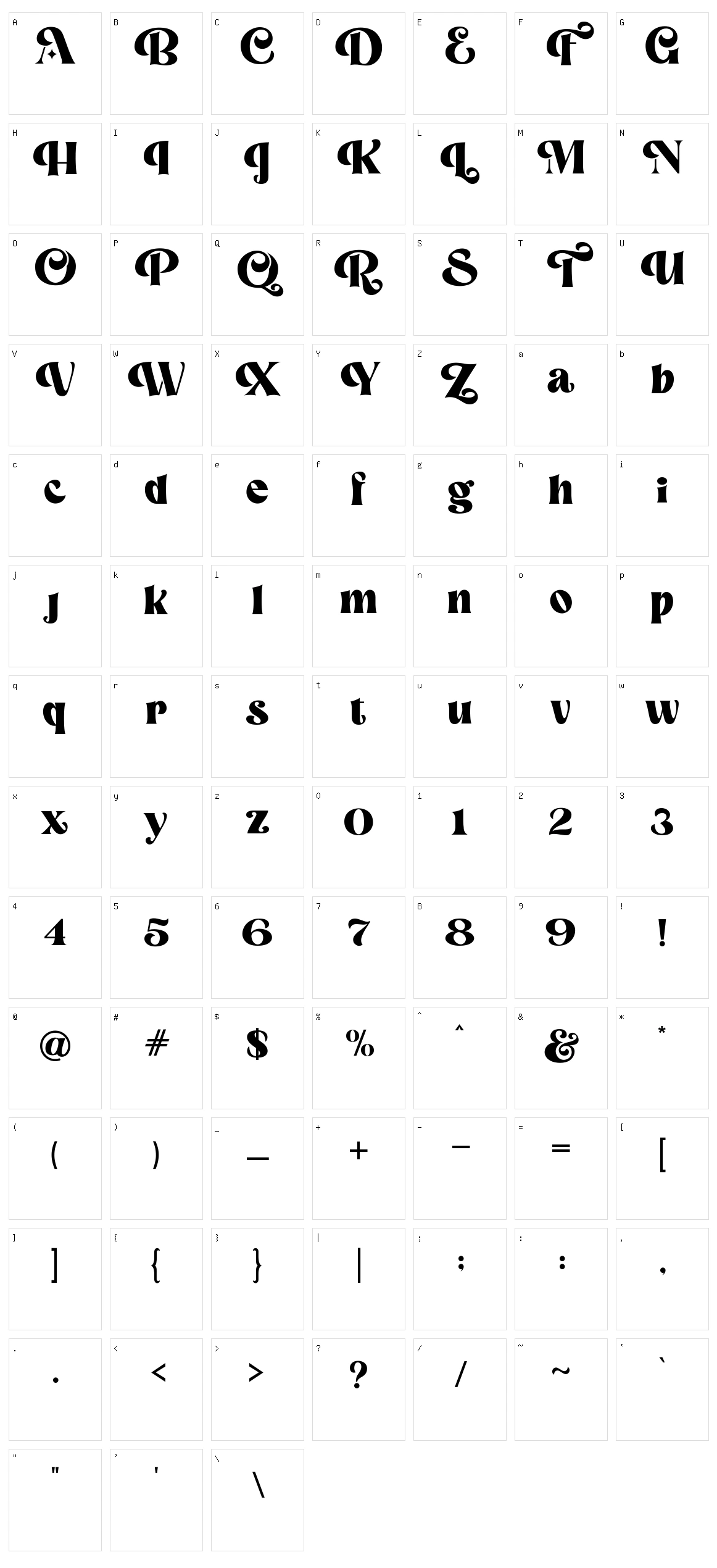 Magic Retro Character Set