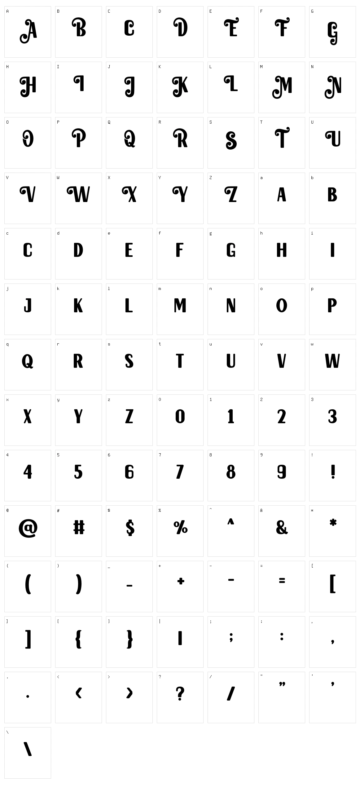 Magical Bright Character Set