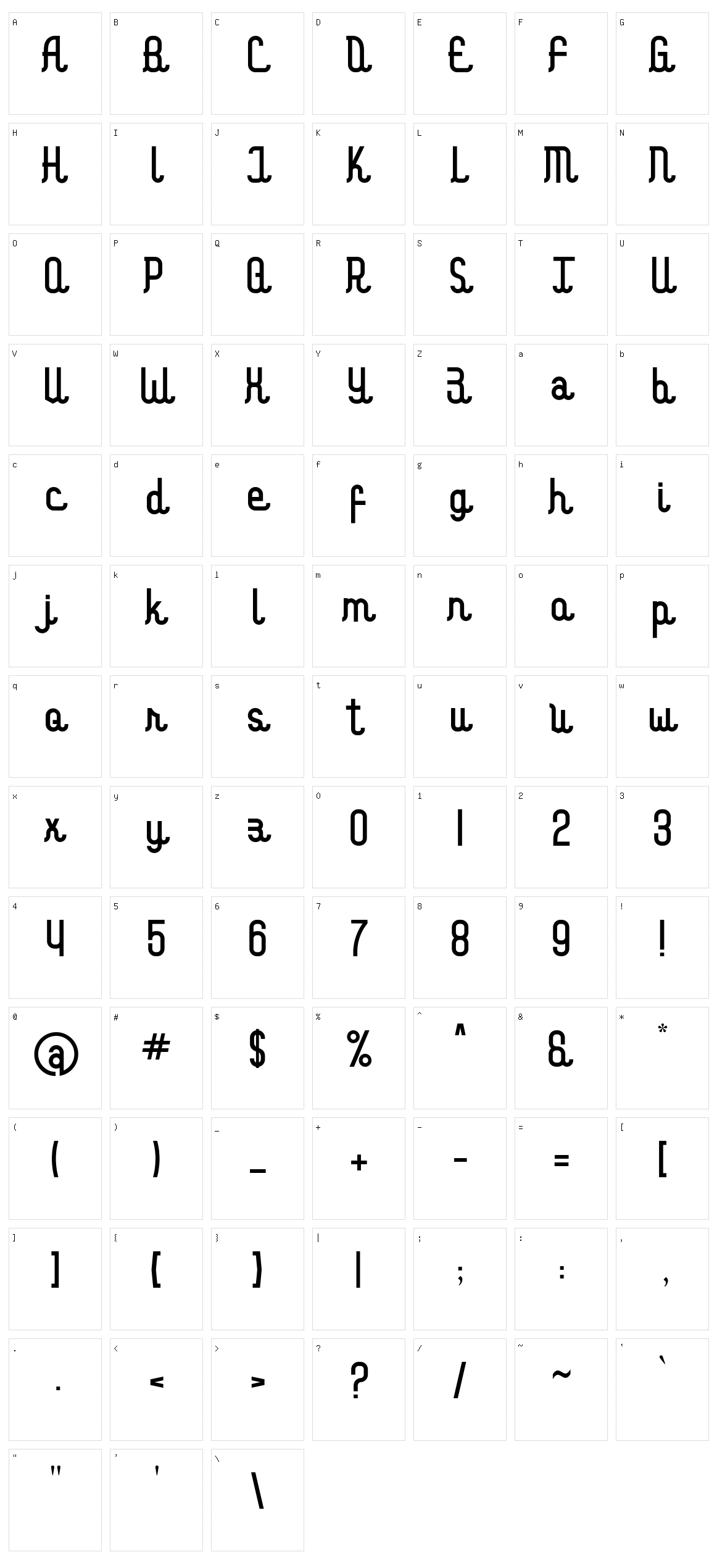 Mallika Character Set