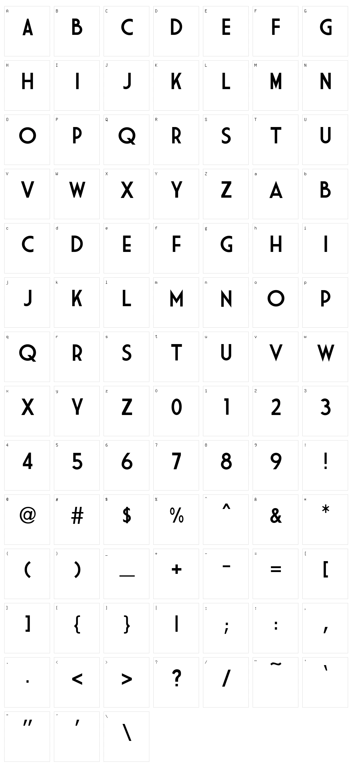 Market Deco Character Set