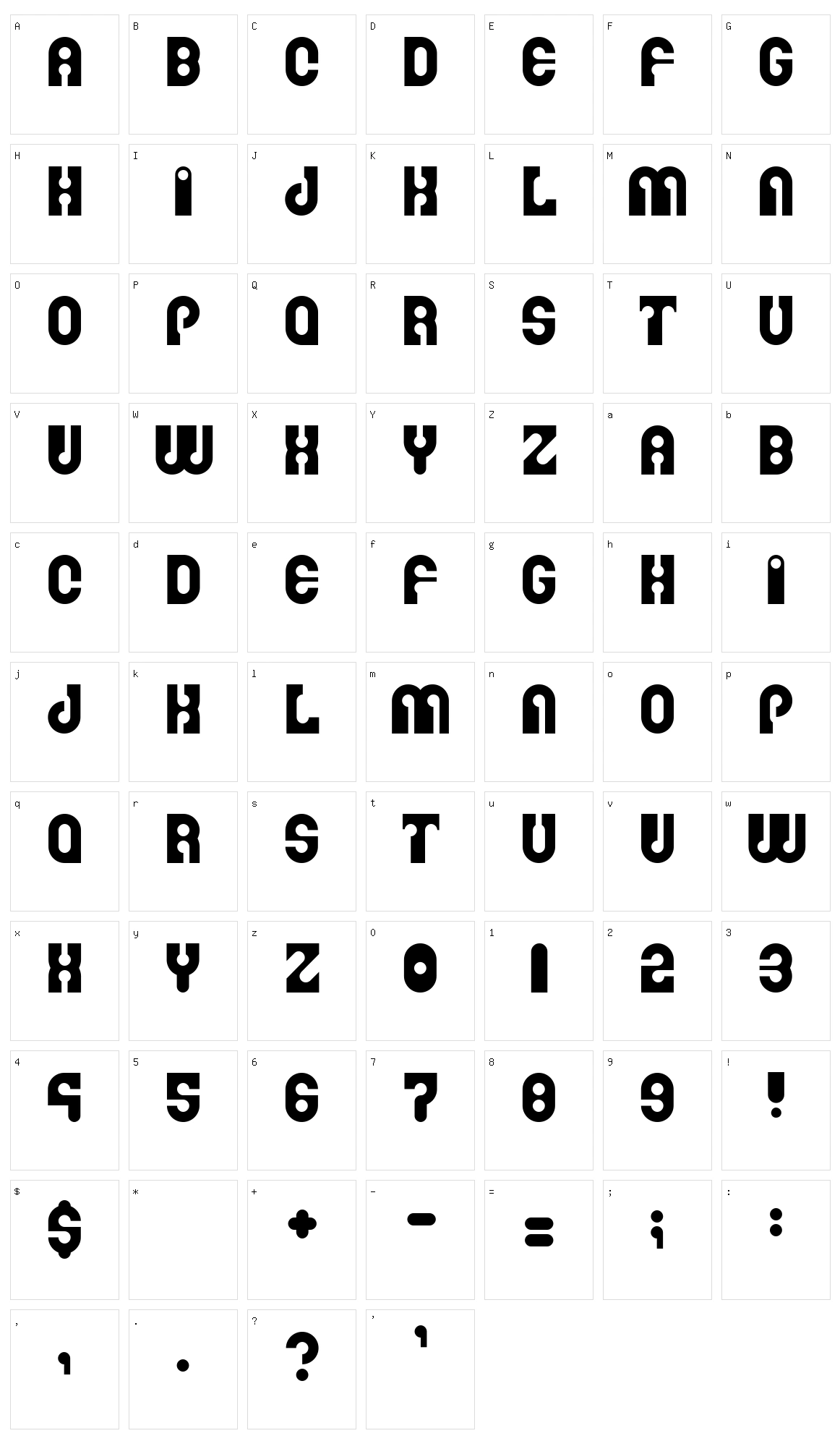 Martina Character Set