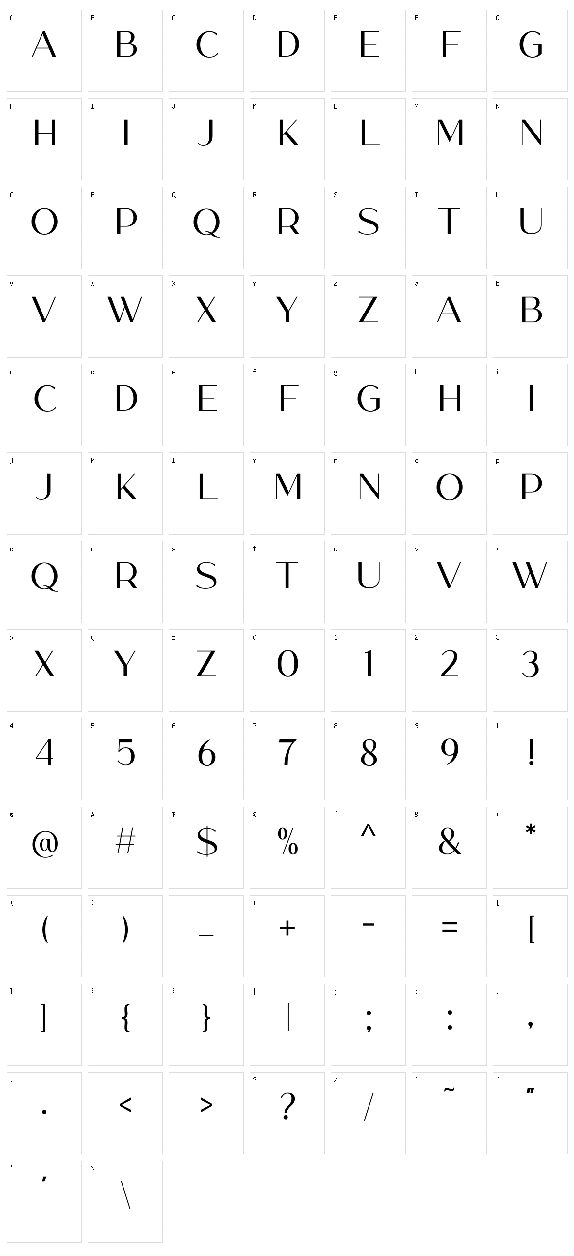 Melody Southern Character Set