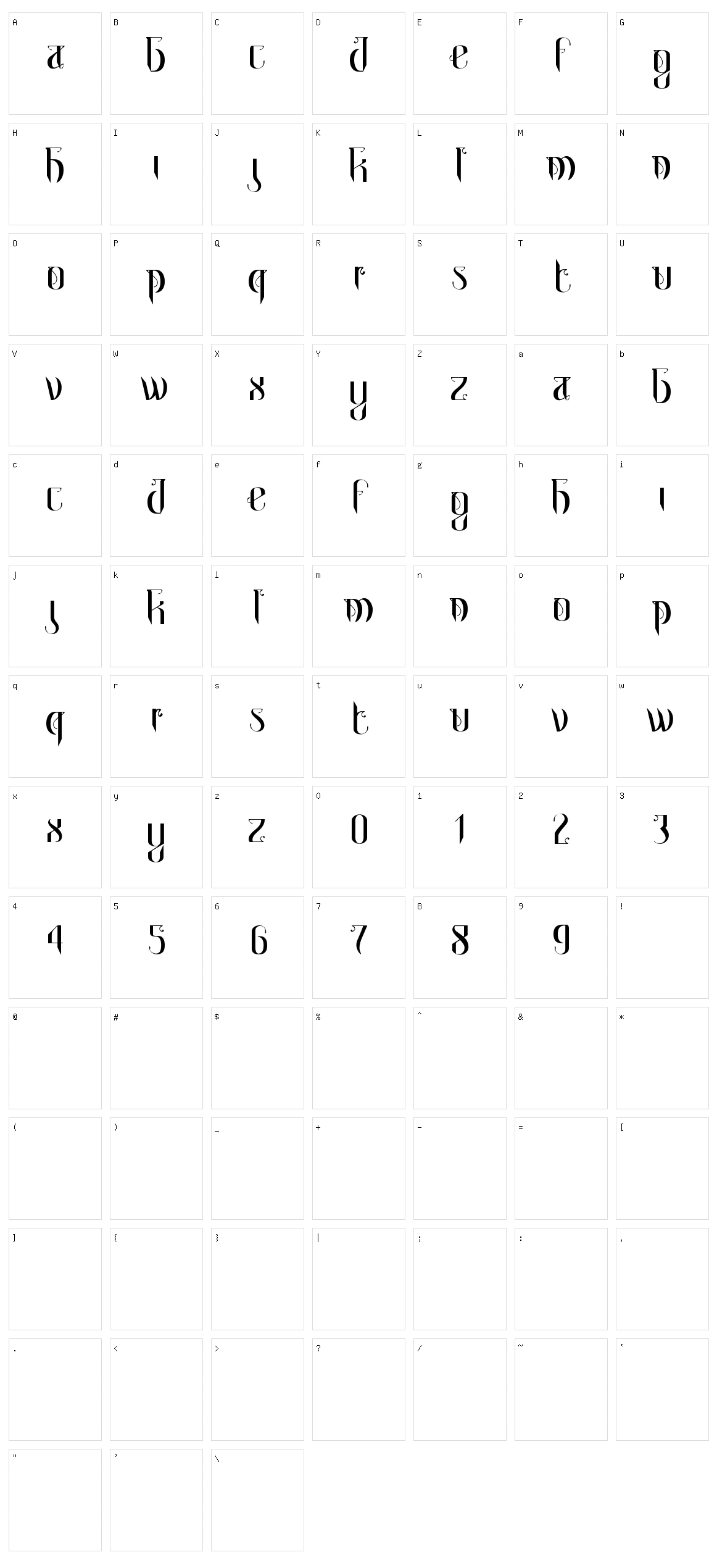 Metro Paris Character Set