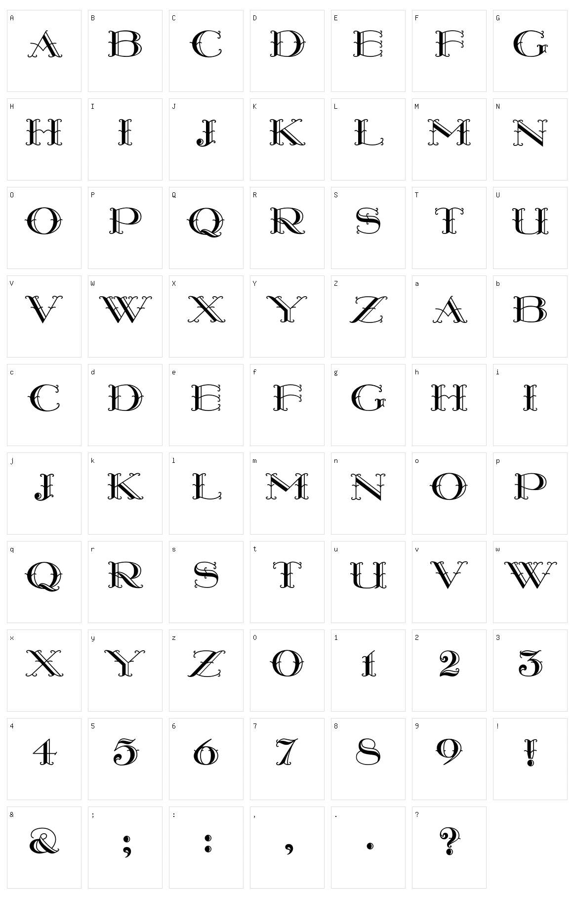 Monterey Wide Character Set