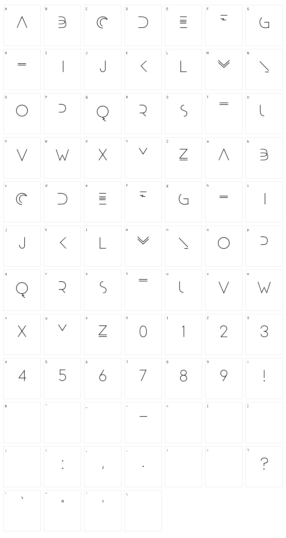 Moonrise Character Set