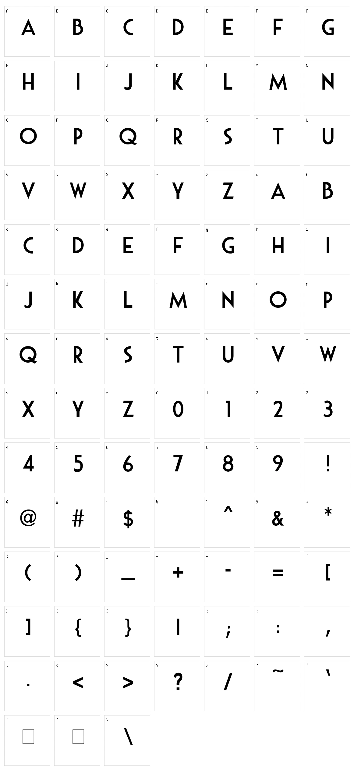 Mouse Deco Character Set