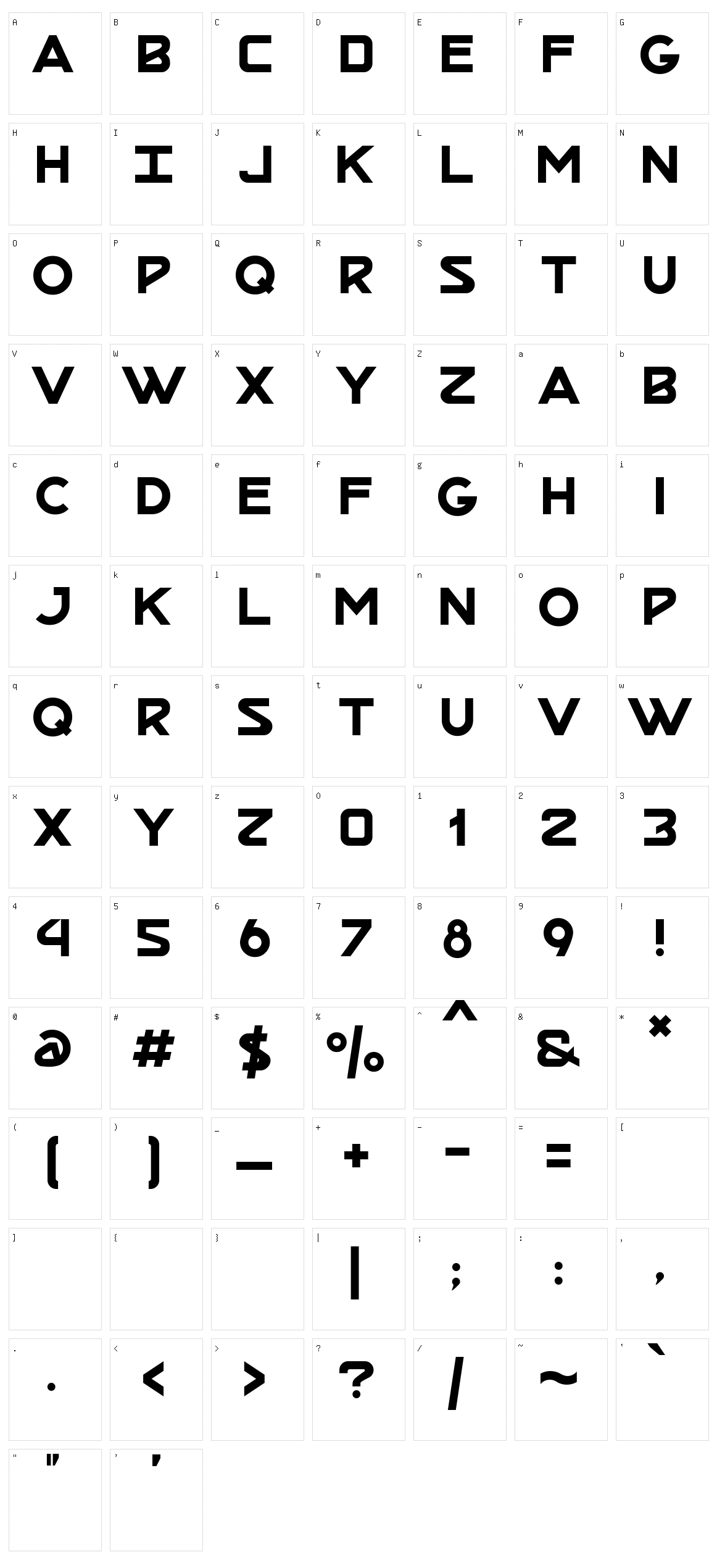 Mr Otis Character Set