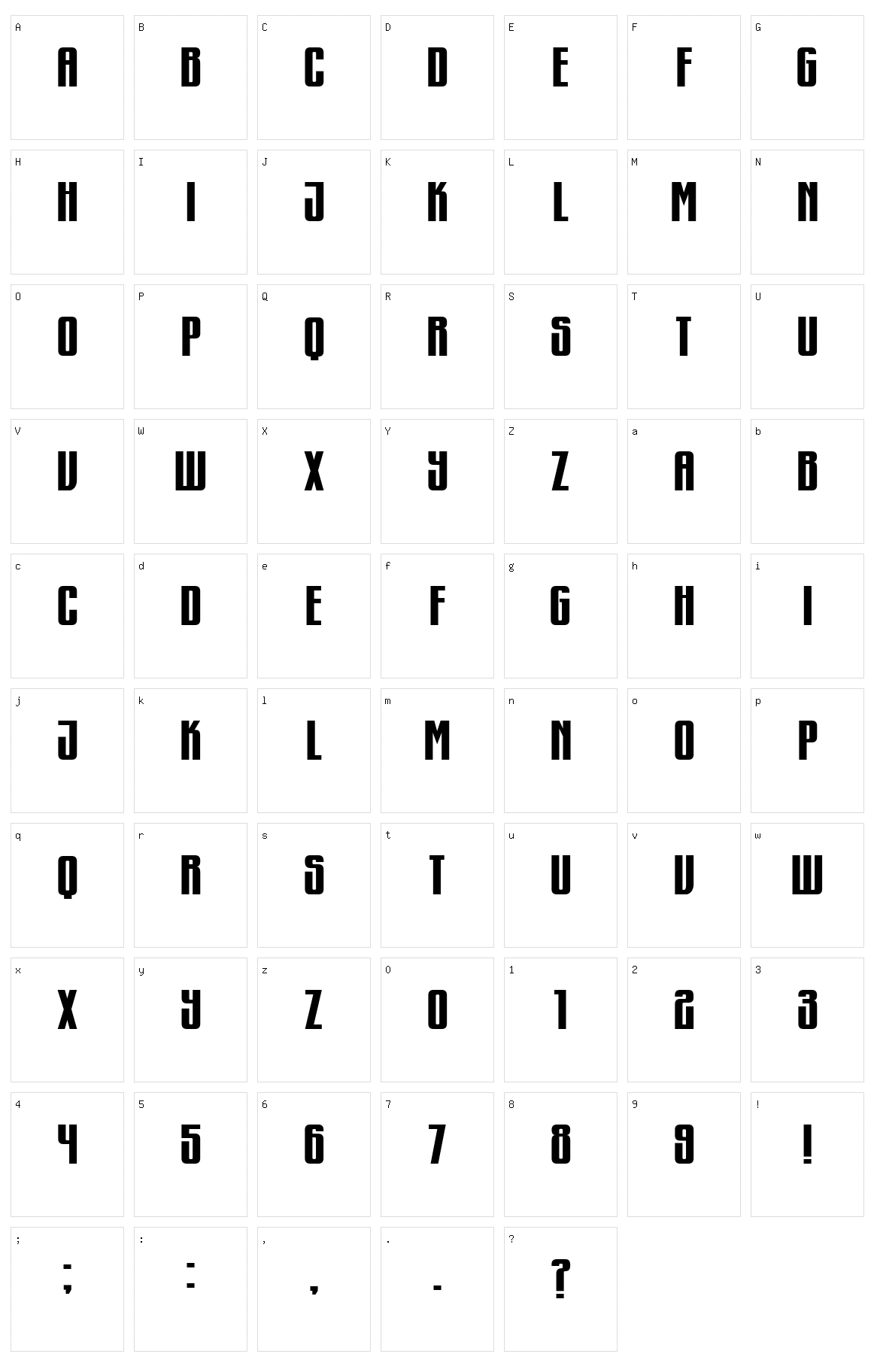 Murmansk Character Set
