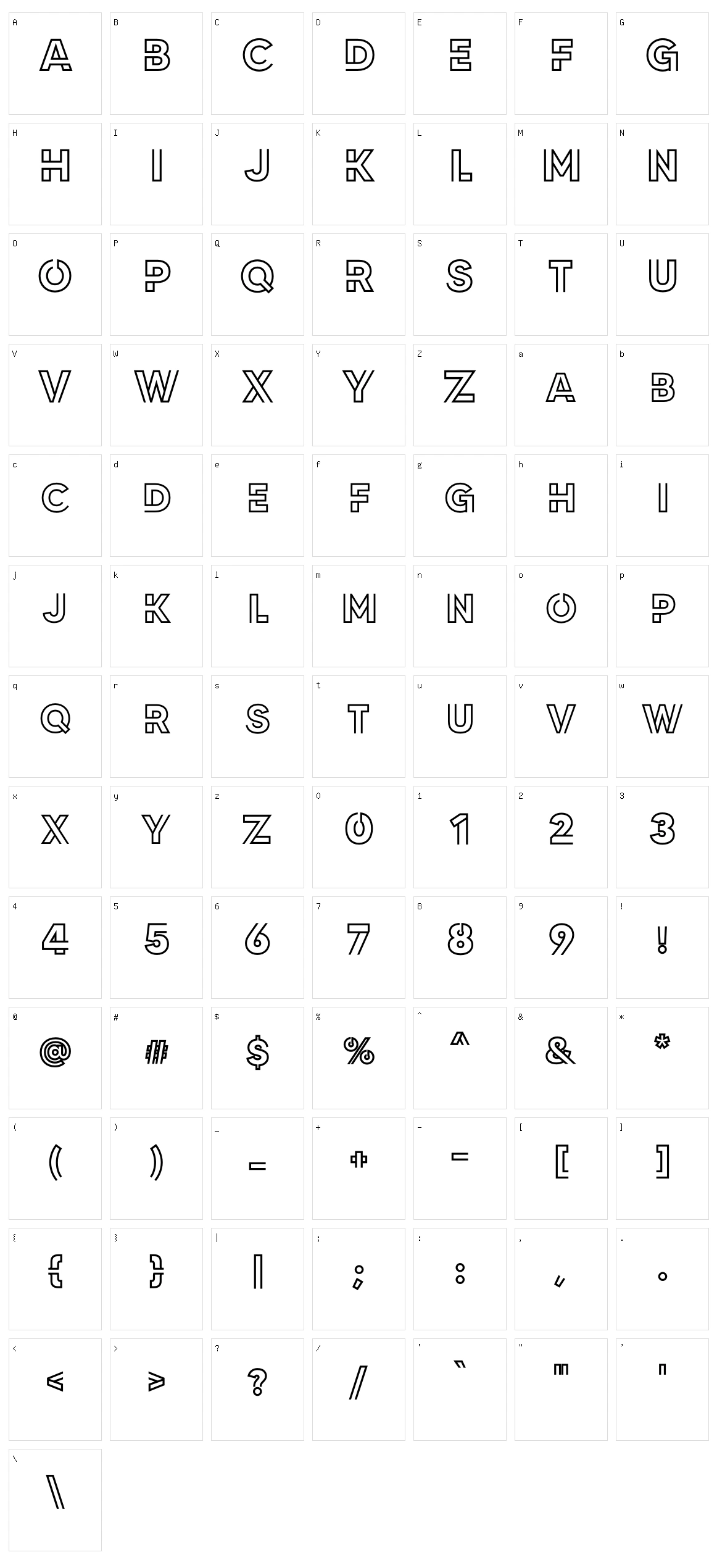 Neon Led Light Character Set