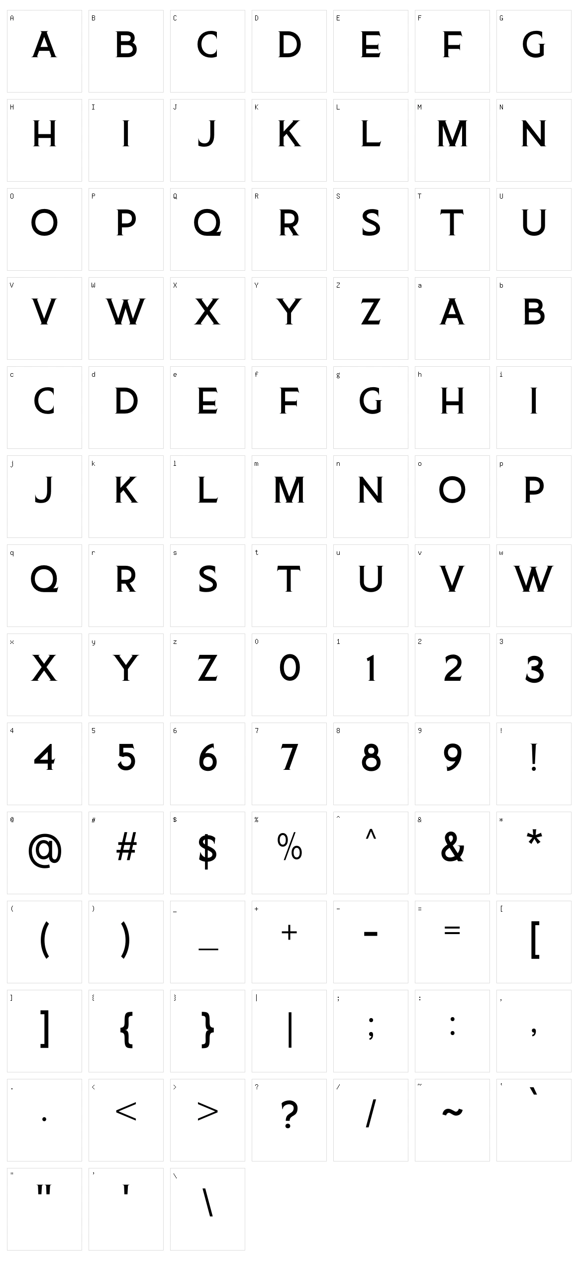 Neroit Mission Character Set