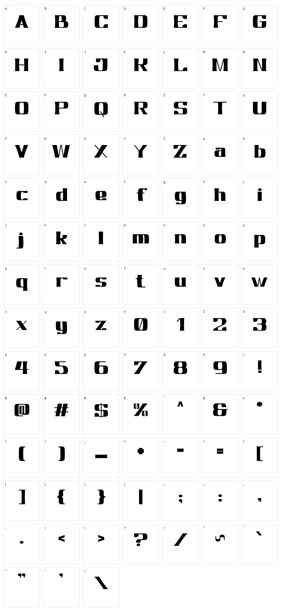 Newsworthy Character Set