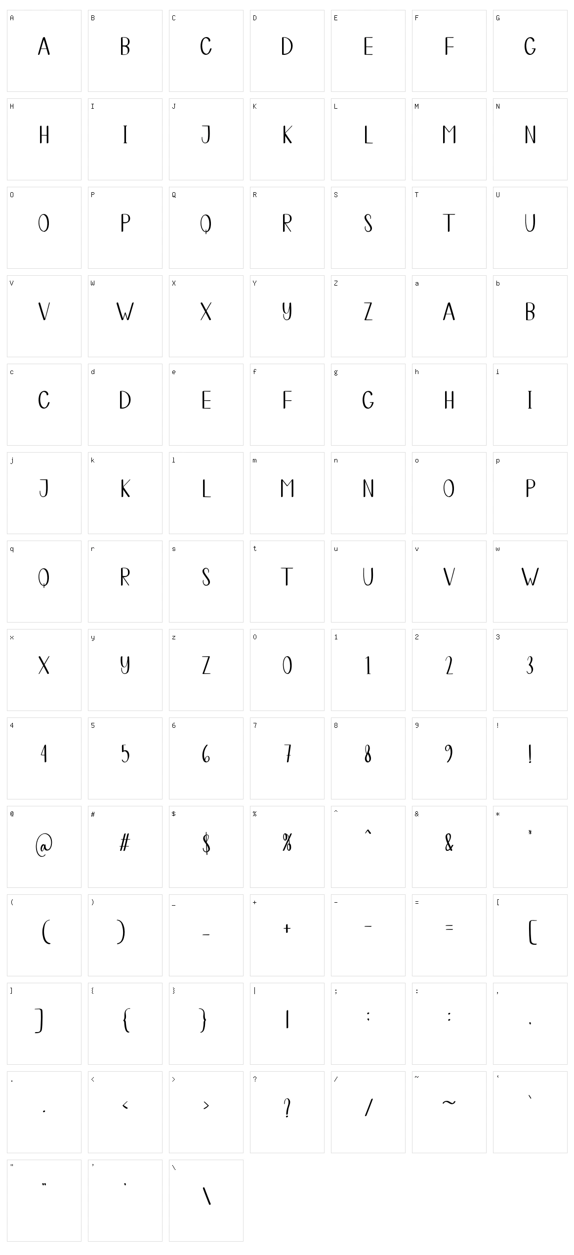 Peasants Character Set