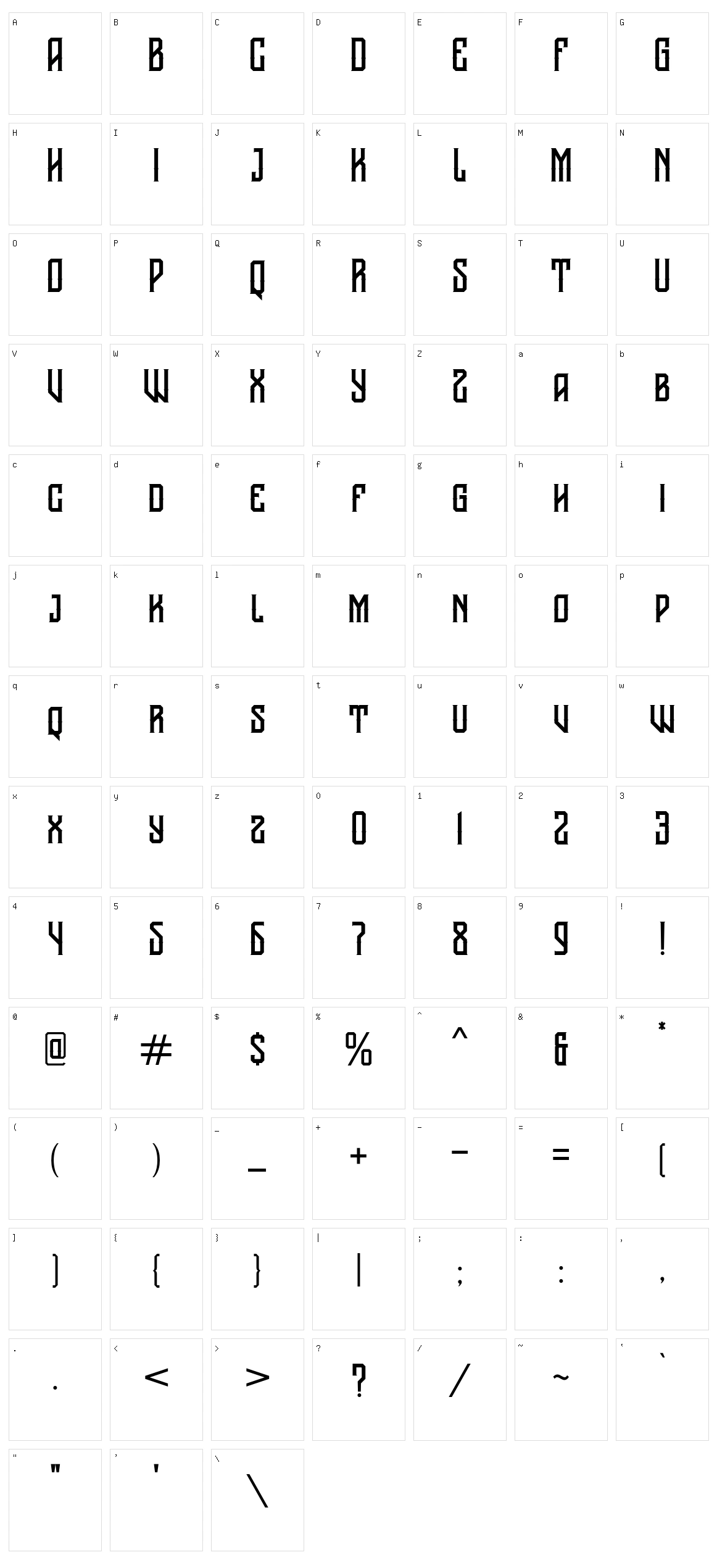 Nomer Samvilan Character Set