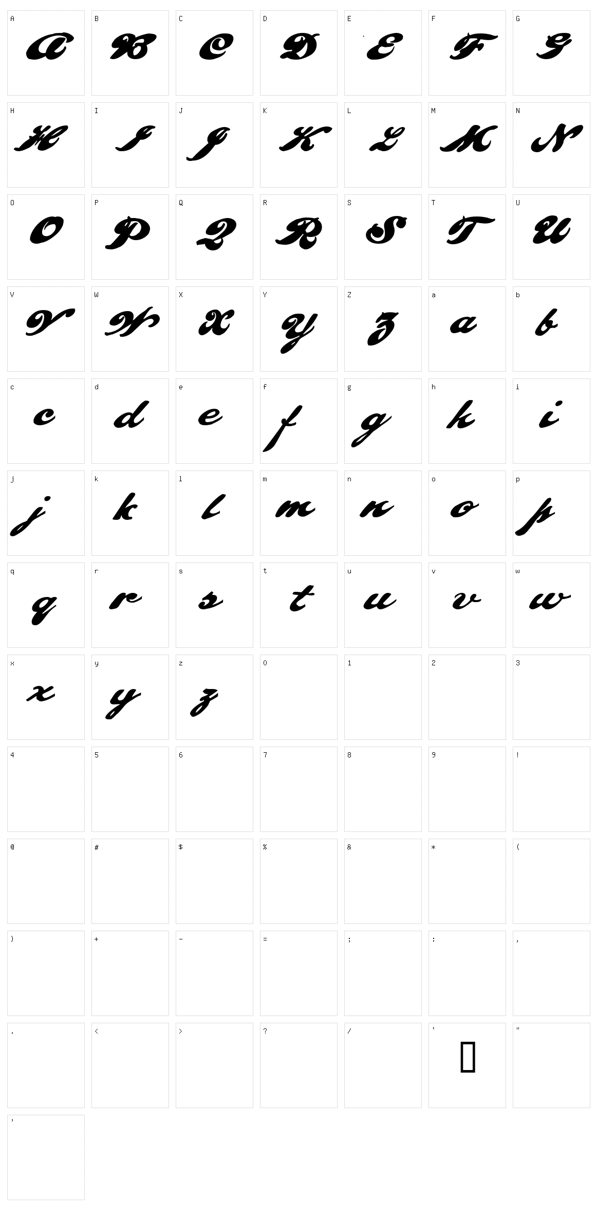 Pullman Character Set