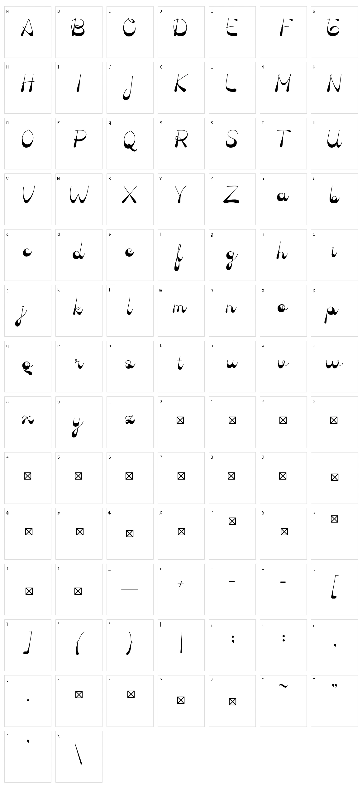 Oldland Character Set