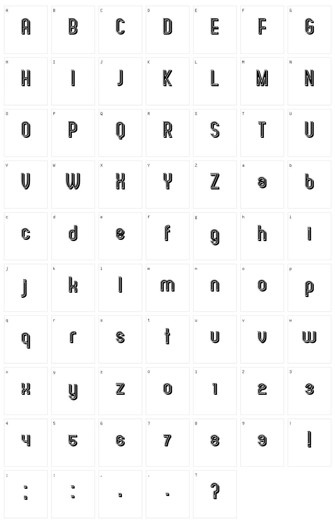 Olympus Character Set