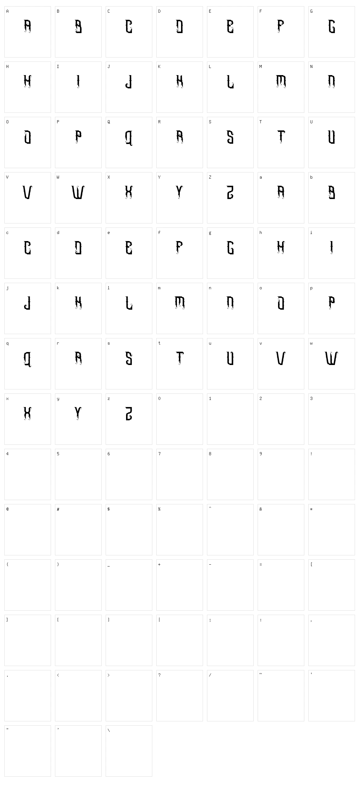 Omnivorous Character Set
