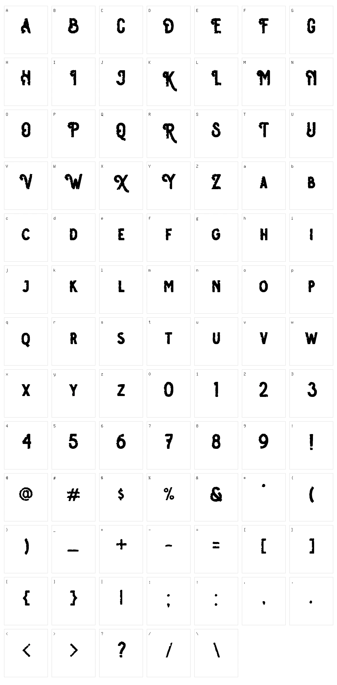 Osgiliath Character Set